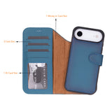 iPhone 17 Air Afneembare Leren Wallet Case - RFID, MagSafe & Kaarthouder