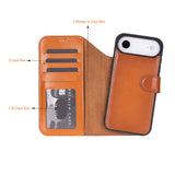 iPhone 17 Air Leren Uitneembare Wallet Case - RFID, MagSafe & Kaarthouder