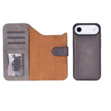 iPhone 17 Air Leren Uitneembare Wallet Case - RFID, MagSafe & Kaarthouder
