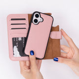 iPhone 17 Afneembare Leren Wallet Case - RFID, MagSafe & Kaarthouder