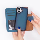 iPhone 17 Afneembare Leren Wallet Case - RFID, MagSafe & Kaarthouder