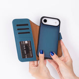 iPhone 17 Air Afneembare Leren Wallet Case - RFID, MagSafe & Kaarthouder