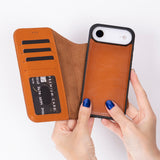 iPhone 17 Air Leren Uitneembare Wallet Case - RFID, MagSafe & Kaarthouder