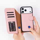 iPhone 17 Pro Uitneembare leren Wallet Case - RFID, MagSafe & Kaarthouder