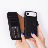 iPhone 17 Air Leren Uitneembare Wallet Case - RFID, MagSafe & Kaarthouder