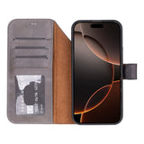 iPhone 17 Pro Uitneembare leren Wallet Case - RFID, MagSafe & Kaarthouder