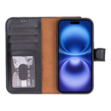 iPhone 17 Afneembare Leren Wallet Case - RFID, MagSafe & Kaarthouder