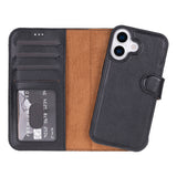 iPhone 17 Afneembare Leren Wallet Case - RFID, MagSafe & Kaarthouder