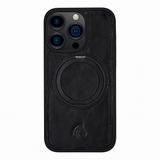 Pulledro iPhone 15 Pro Max BackCover met Kickstand & Keyring houder - Rustic Black