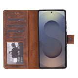 Samsung Galaxy S25 Ultra Uitneembare BookCase - Leren Hoesje