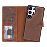 Samsung Galaxy S25 Ultra Uitneembare BookCase - Leren Hoesje
