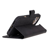iPhone 16 Pro Uitneembare leren BookCase Hoesje