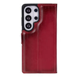 Samsung Galaxy S26 Ultra Hoesje Leer - Uitneembare Portemonnee met Pasjeshouder & Draadloos Opladen