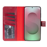 Samsung Galaxy S26 Ultra Hoesje Leer - Uitneembare Portemonnee met Pasjeshouder & Draadloos Opladen
