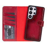 Samsung Galaxy S26 Ultra Hoesje Leer - Uitneembare Portemonnee met Pasjeshouder & Draadloos Opladen