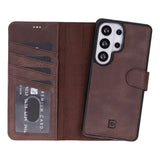 Samsung Galaxy S26 Ultra Hoesje Leer - Uitneembare Portemonnee met Pasjeshouder & Draadloos Opladen