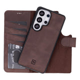 Samsung Galaxy S26 Ultra Hoesje Leer - Uitneembare Portemonnee met Pasjeshouder & Draadloos Opladen