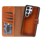 Samsung Galaxy S26 Ultra Hoesje Leer - Uitneembare Portemonnee met Pasjeshouder & Draadloos Opladen