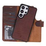 Samsung Galaxy S26 Ultra Hoesje Leer - Uitneembare Portemonnee met Pasjeshouder & Draadloos Opladen