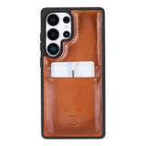 Samsung Galaxy S25 Ultra Hoesje Leer met Pasjeshouder – Slim Back Cover