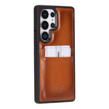 Samsung Galaxy S25 Ultra Hoesje Leer met Pasjeshouder – Slim Back Cover