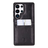 Samsung Galaxy S25 Ultra Hoesje Leer met Pasjeshouder – Slim Back Cover