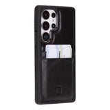 Samsung Galaxy S25 Ultra Hoesje Leer met Pasjeshouder – Slim Back Cover