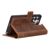 Samsung Galaxy S25 Ultra Uitneembare BookCase - Leren Hoesje