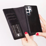 Samsung Galaxy S25 Ultra Uitneembare BookCase - Leren Hoesje