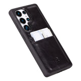Samsung Galaxy S25 Ultra Hoesje Leer met Pasjeshouder – Slim Back Cover