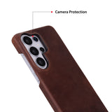 Ultimate Jacket Samsung Galaxy S26 Ultra Slim Leren Achterkant Hoesje