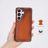 Ultimate Jacket Samsung Galaxy S26 Ultra Slim Leren Achterkant Hoesje