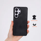 Ultimate Jacket Samsung Galaxy S26 Ultra Slim Leren Achterkant Hoesje