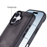 iPhone 17 Leren Uitneembare Wallet Case - RFID, MagSafe & Kaarthouder