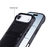 iPhone 17 Air leren Flex Cover Hoesje met Kaarthouder - Ultra Slim & Luxe