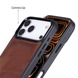 iPhone 17 Pro Max Uitneembare Leren Wallet Case - RFID, MagSafe & Kaarthouder