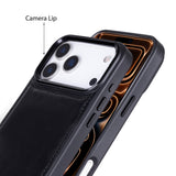 iPhone 17 Pro Max Uitneembare Leren Wallet Case - RFID, MagSafe & Kaarthouder