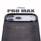 iPhone 17 Pro Max leren Flex Cover Hoesje met Kaarthouder - Ultra Slim & Luxe
