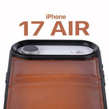 iPhone 17 Air leren Flex Cover Hoesje met Kaarthouder - Ultra Slim & Luxe