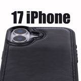 iPhone 17 Leren Uitneembare Wallet Case - RFID, MagSafe & Kaarthouder