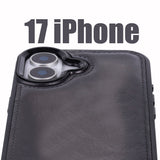 iPhone 17 Leren Uitneembare Wallet Case - RFID, MagSafe & Kaarthouder
