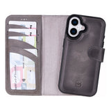 iPhone 17 Leren Uitneembare Wallet Case - RFID, MagSafe & Kaarthouder