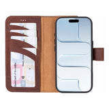 iPhone 17 Leren Uitneembare Wallet Case - RFID, MagSafe & Kaarthouder