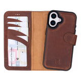 iPhone 17 Leren Uitneembare Wallet Case - RFID, MagSafe & Kaarthouder