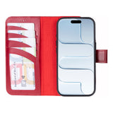 iPhone 17 Leren Uitneembare Wallet Case - RFID, MagSafe & Kaarthouder