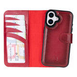 iPhone 17 Leren Uitneembare Wallet Case - RFID, MagSafe & Kaarthouder