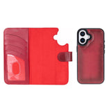 iPhone 17 Leren Uitneembare Wallet Case - RFID, MagSafe & Kaarthouder
