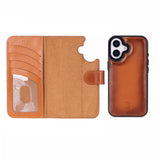 iPhone 17 Leren Uitneembare Wallet Case - RFID, MagSafe & Kaarthouder