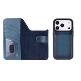 iPhone 17 Pro Max Uitneembare Leren Wallet Case - RFID, MagSafe & Kaarthouder