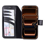 iPhone 17 Pro Max Uitneembare Leren Wallet Case - RFID, MagSafe & Kaarthouder